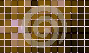 Square brown pattern geometrical abstract mosaic dark background.
