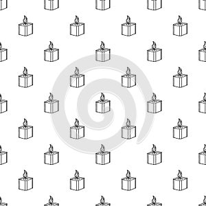 Square candle pattern seamless