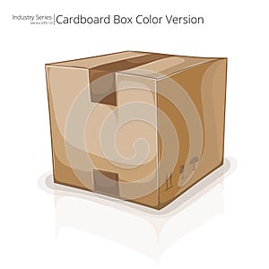 Square cardboard box