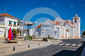 Square And Church In Castro Verde, Portugal