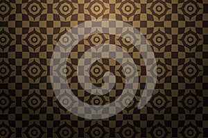 Square and circle target seamless pattern use soft and dark brown colors