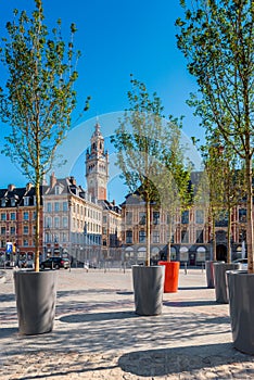 Square in City Center of Lille France