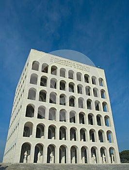 Square coliseum in Eur, Rome photo