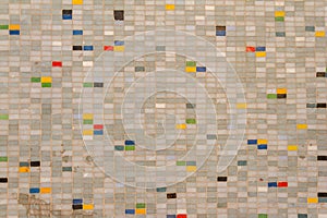 Square colorful tone and pattern mosaic tiles random shape texture with filling