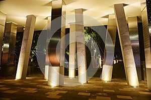 Square column and led spot light