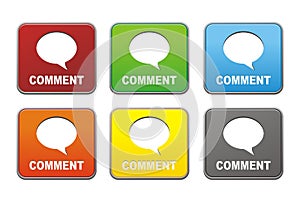 Square comment buttons