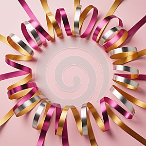 Square Composition of Metallic Ribbons and Streamers