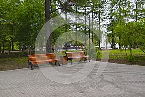 Square corner on Leningradskaya Street, Murmansk