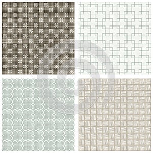 Square cross hatch clover scrapbook backgrounds