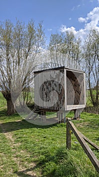 Square the cube, woodwork sculpture