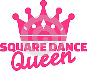 Square dance queen with crown