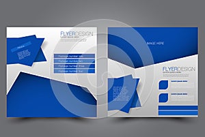 Square flyer template. Brochure design. Annual report poster