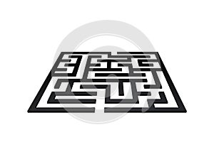 Square Format Maze Labyrinth