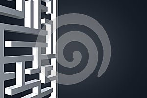 Square Format Maze Labyrinth