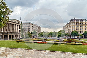 Square with a fountain, Belgrade, Serbia