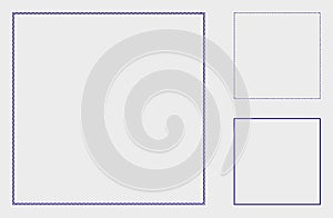 Square Frame Vector Mesh Network Model and Triangle Mosaic Icon
