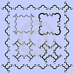 Square frame in vintage style.