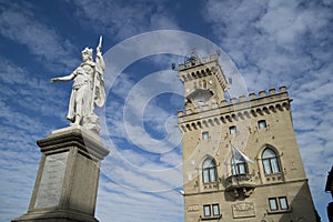 Square of freedom Republic of San Marino