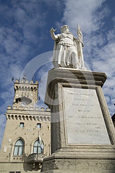 Square of freedom Republic of San Marino