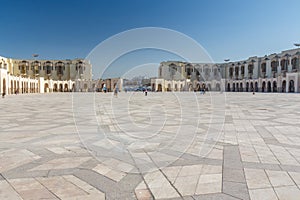 Square in front of the Hassan II Mosque.