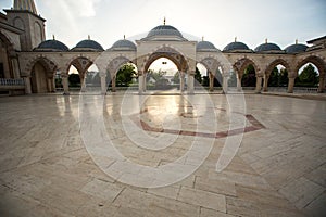 Square in front of the Mosque `Heart of Chechnya`.
