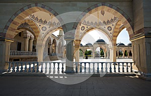 Square in front of the Mosque `Heart of Chechnya`.
