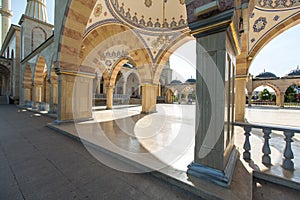 Square in front of the Mosque `Heart of Chechnya`.