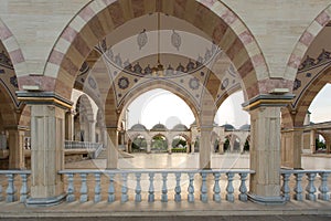 Square in front of the Mosque `Heart of Chechnya`.