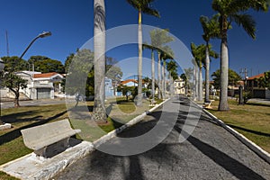 Square in front of Nossa Senhora do Patrocinio Church in Itu, Sao Paulo, Brazil photo