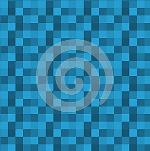 Square geometric blue abstract background. Vector