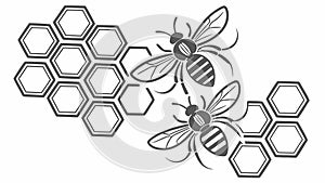 Square Geometric Maze Pattern Abstract Design, vector design Generative AI