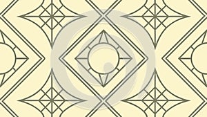 Square Geometric Pattern with Central Diamond, vector design Generative AI