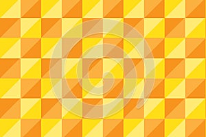 Square geometric yellow shape abstract pattern vectorbackground design.