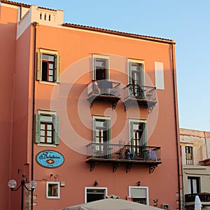 In the square at the Greek Orthodox church in Chania