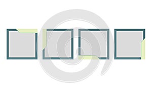 SQUARE GREEN IMAGE BORDER BLANK SOCIAL MEDIA POST BASSIC THEME