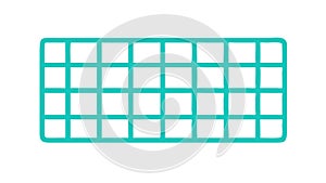 Square Grid Pattern Vector Icon, Layout and Design Symbol, vector design Generative AI