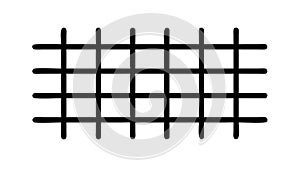 Square Grid Structure Vector. Geometric Pattern Abstract Element, vector design Generative AI