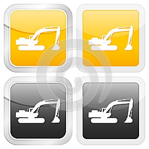 Square icon excavator