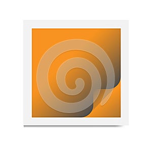 Abstract orange and dark gradient square background