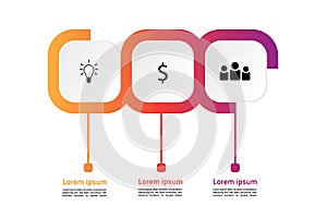 Square infiniti infographics target set template design New Version