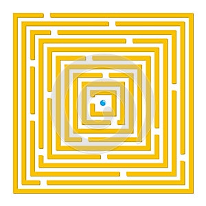 Square labyrinth