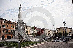 Square in Lazise on Lake Garda