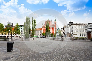 Square in Ljubljana photo