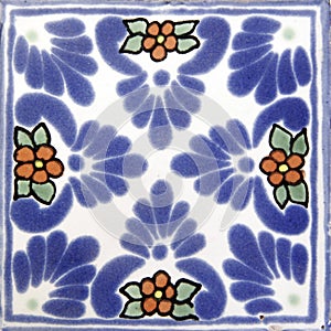 Square Mexican tile shape