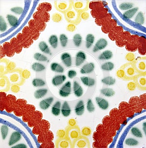 Square Mexican tile shape