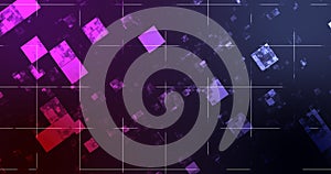 Square moving energy particles moving bg