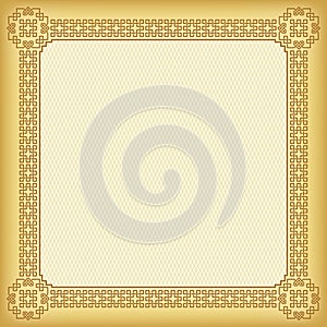 Square ornate frame and background.