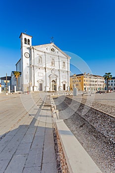 The square of Palmanova, venetian fortress in Friuli Venezia Giu