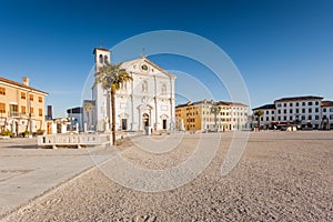 The square of Palmanova, venetian fortress in Friuli Venezia Giu photo
