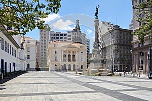 Square Pateo of Collegio and Court of Justice in Sao Paulo photo